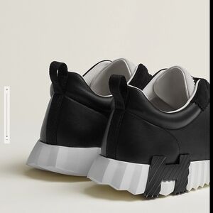 Hermes Black and White Women's Sneakers